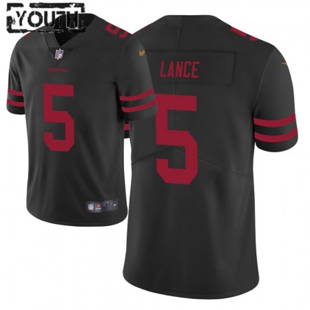 Camiseta Niño San Francisco 49ers Trey Lance 5 Nike Negro 2021 NFL Draft Camiseta Niño San Francisco 49ers Trey Lance 5 Nike Negro 2021 NFL Draft